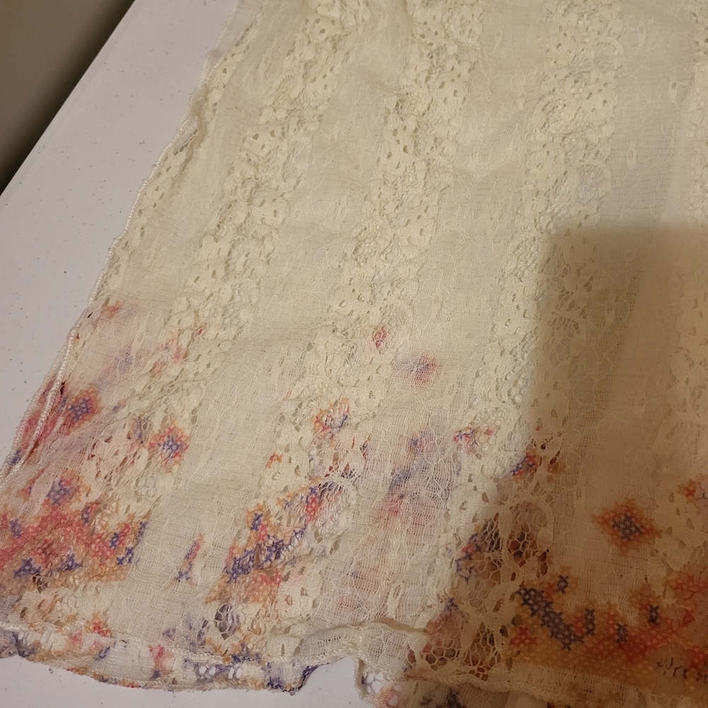 Blouse with lace cover EUC - Picture 2 of 6